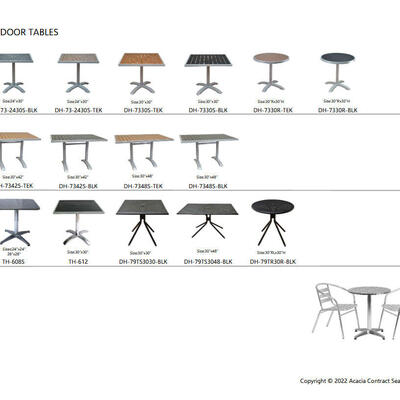 OUTDOOR TABLES